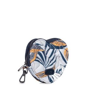 💛Lug NWT  Heart Pouch and Matching Crossbody strap Lily Grey. Hard to find